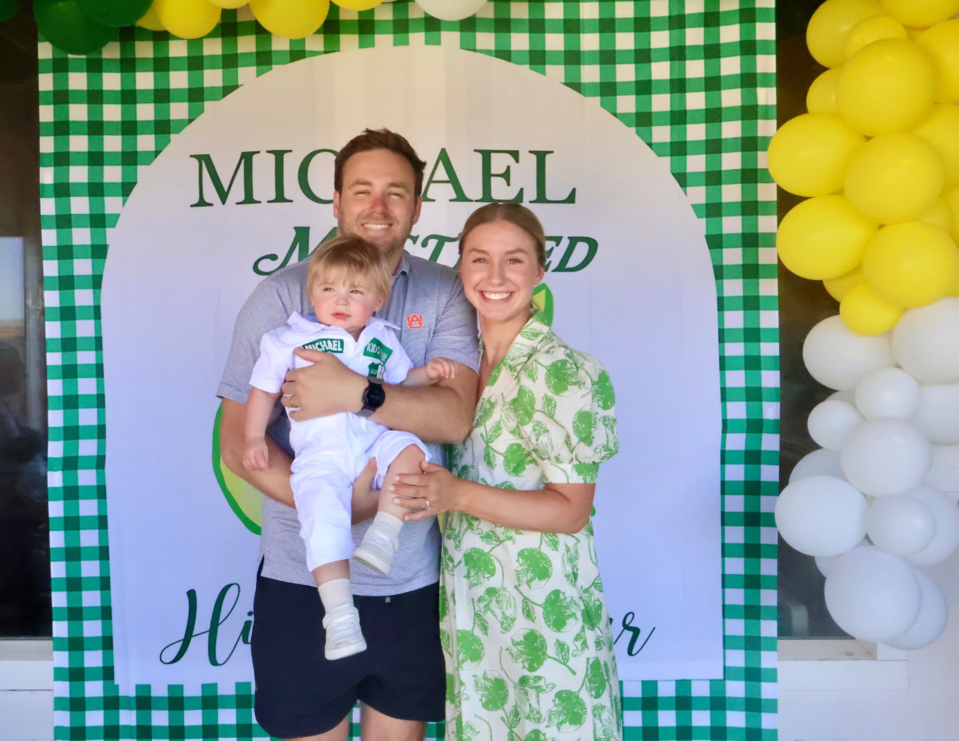 Tyler, Birmingham real estate agent, with his wife and son in Vestavia Hills